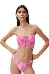 Low-Rise Brief Bikini Bottom, Elastane, in colour Dreamy Daze Phlox Pink - 3 - GANNI