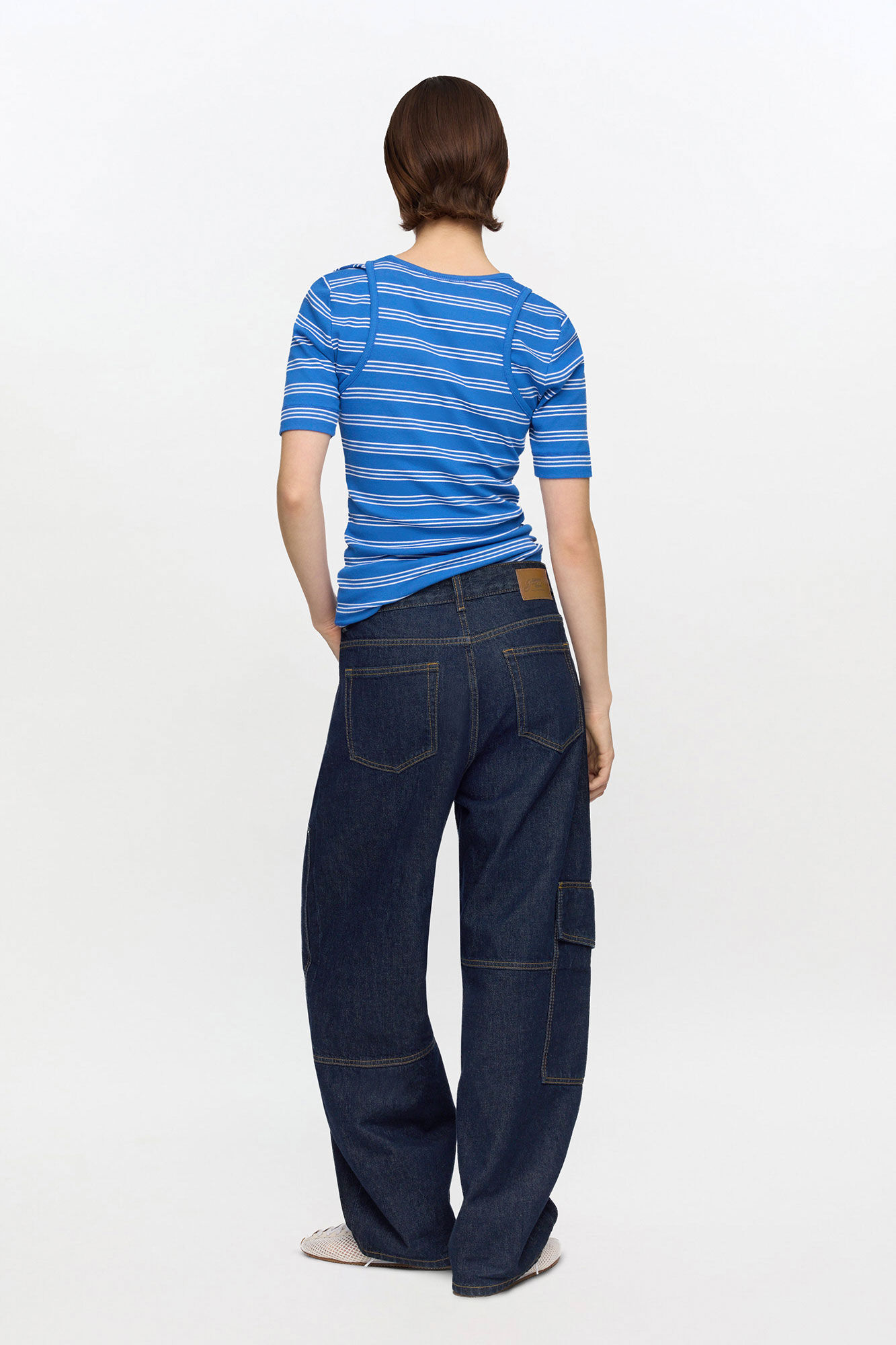 Jean fonc&eacute; Audri, Organic Cotton, in colour Rinse - 2 - GANNI