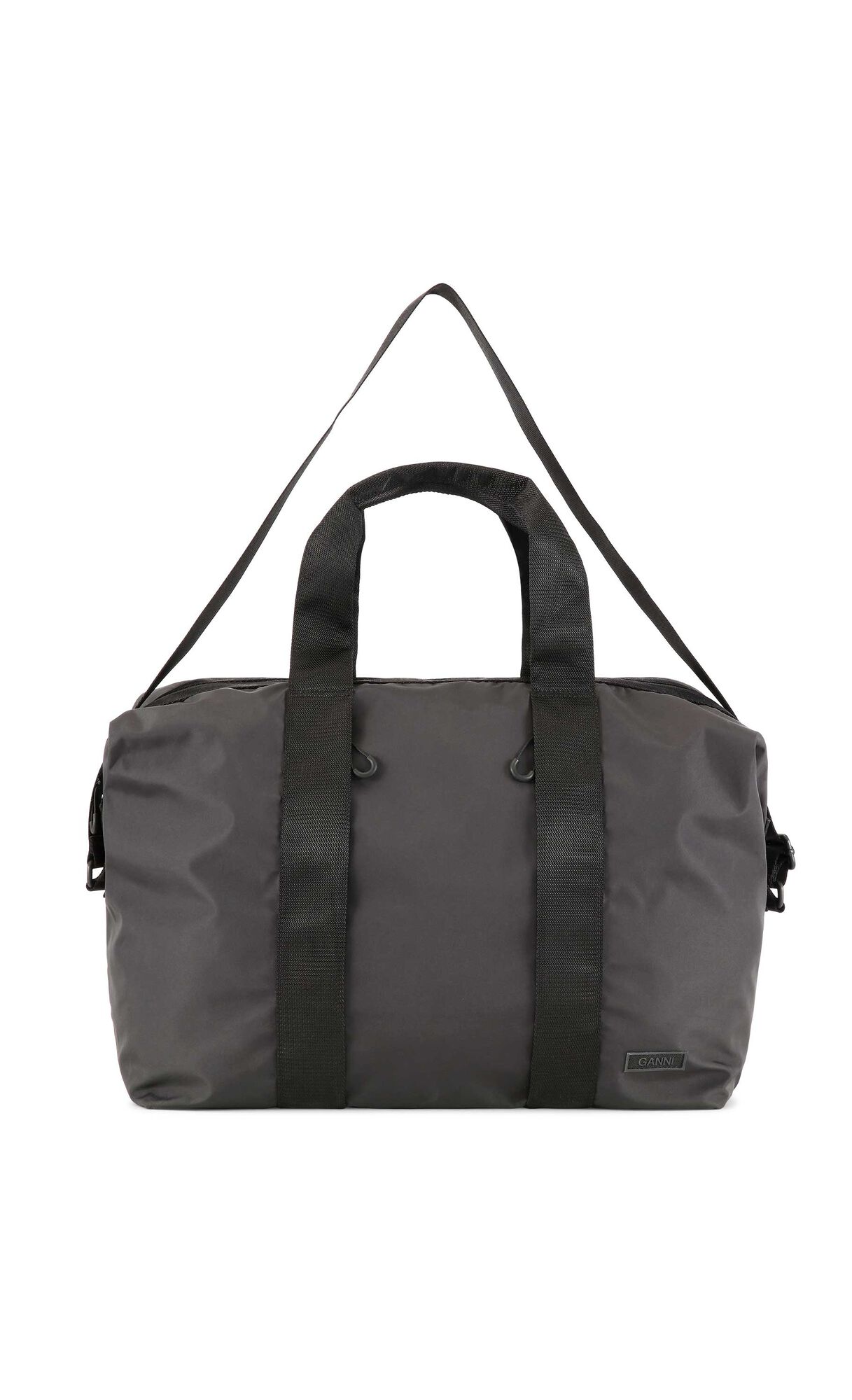 Recycled Tech Weekender, Polyester, in colour Black - 1 - GANNI