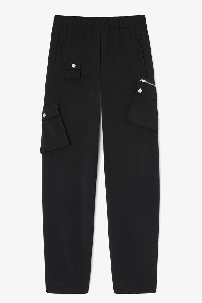 Black Twill Suiting Pants, Jet Black