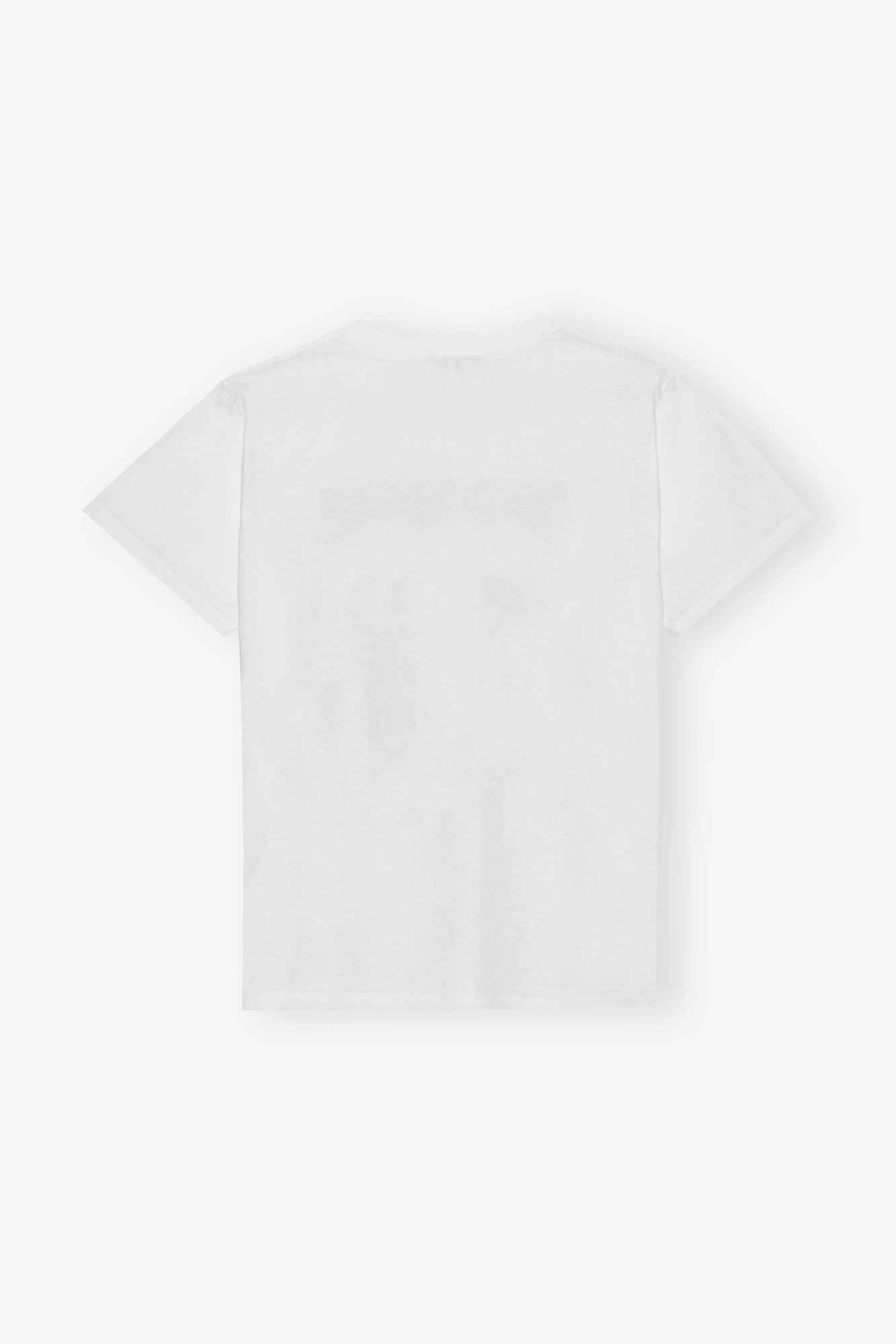 Relaxed Bunny T-shirt, Cotton, in colour Bright White - 2 - GANNI