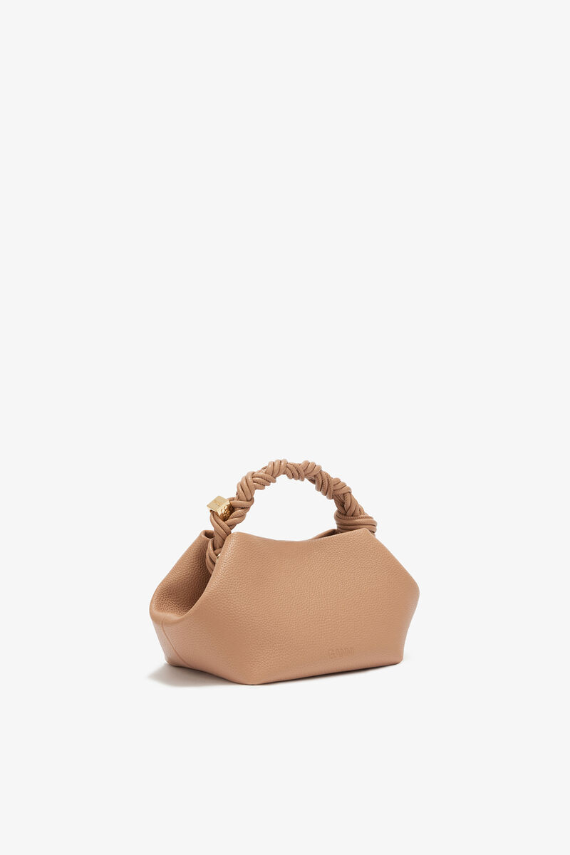 Small Bou Bag in Brown, Polyurethane, in colour Tawny Birch - 2 - GANNI