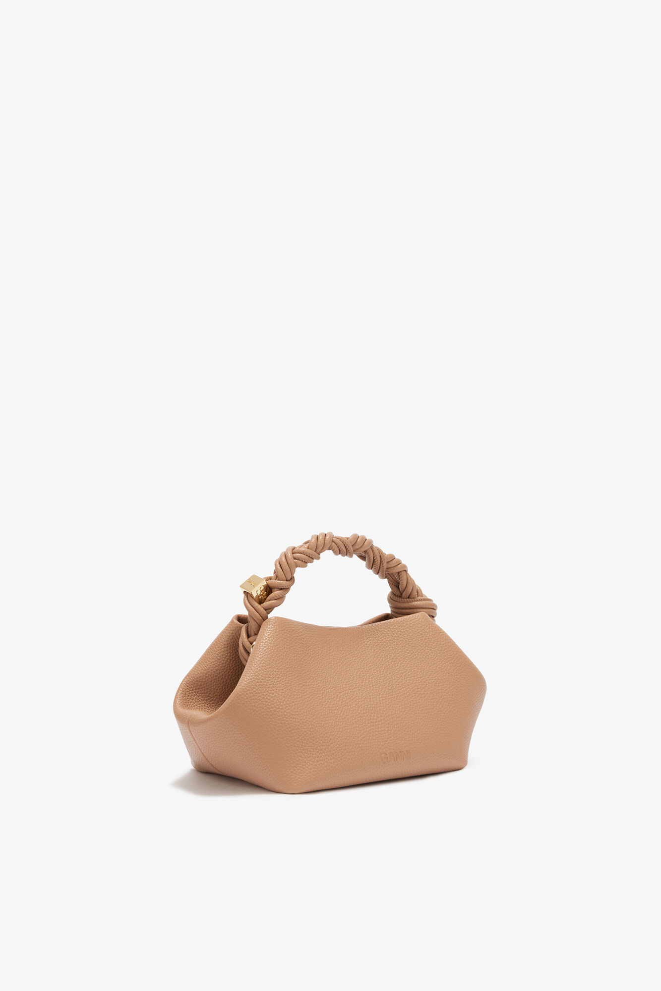 Small Bou Bag in Brown, Polyurethane, in colour Tawny Birch - 2 - GANNI