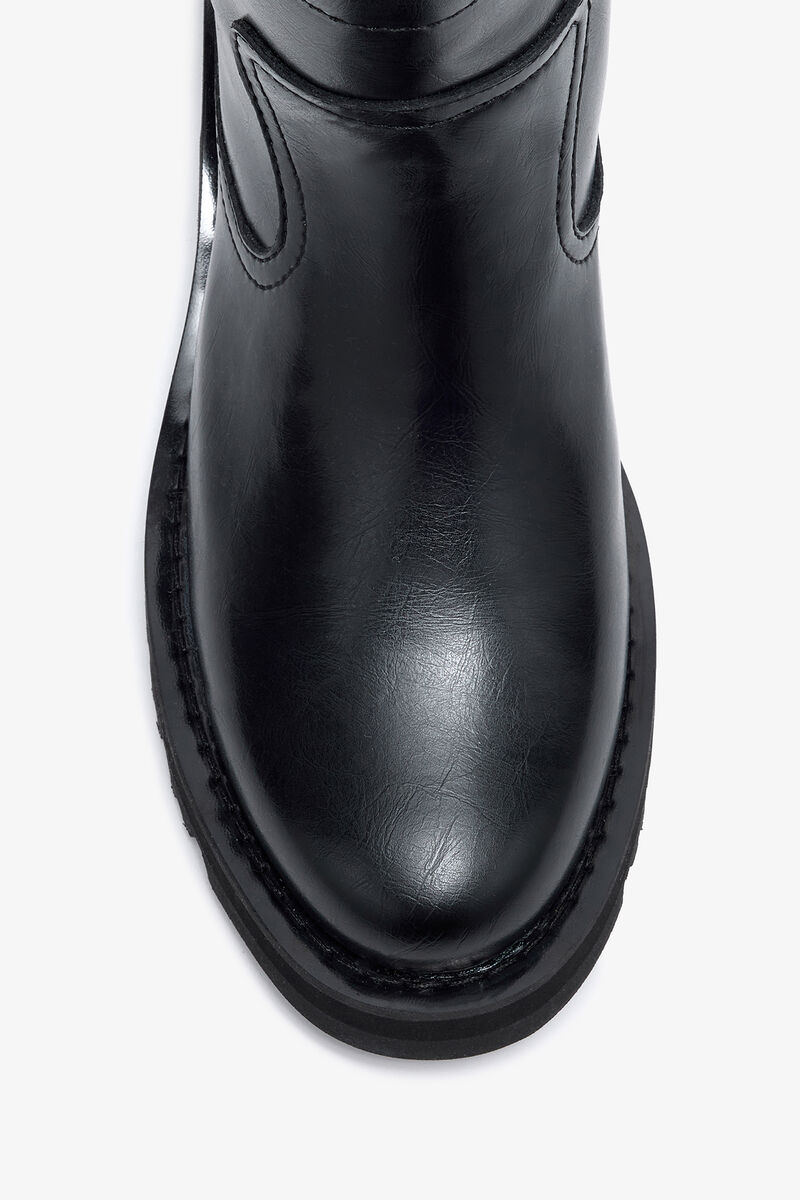 Boots basses en Oleatex noir, Oleatex&trade;, in colour Black - 3 - GANNI