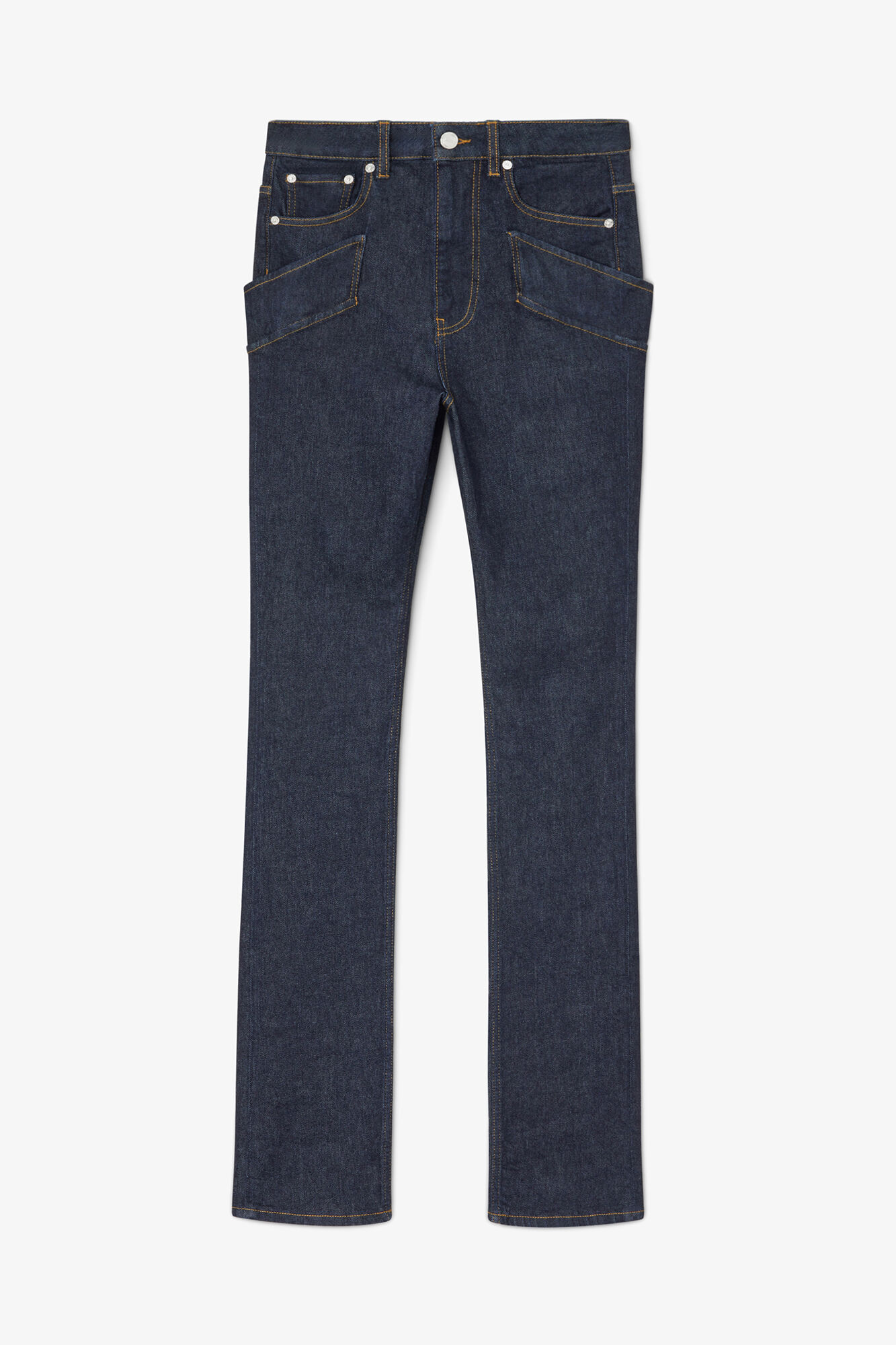 Skinny-jeans med smal passform i stretch-denim, Organic Cotton, in colour Rinse - 1 - GANNI