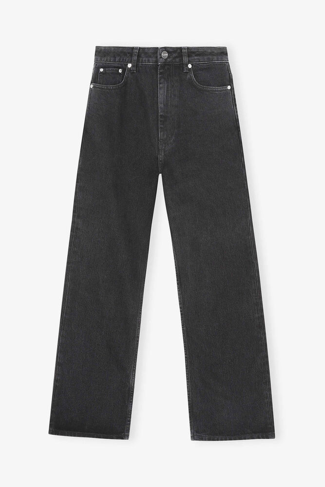 Betzy Cropped Jeans, Washed Black/Black