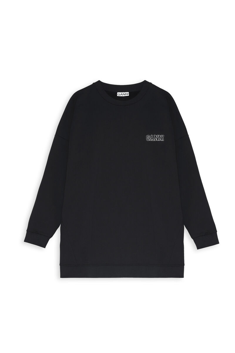 Software Isoli Oversized Sweatshirt, Cotton, in colour Black - 1 - GANNI