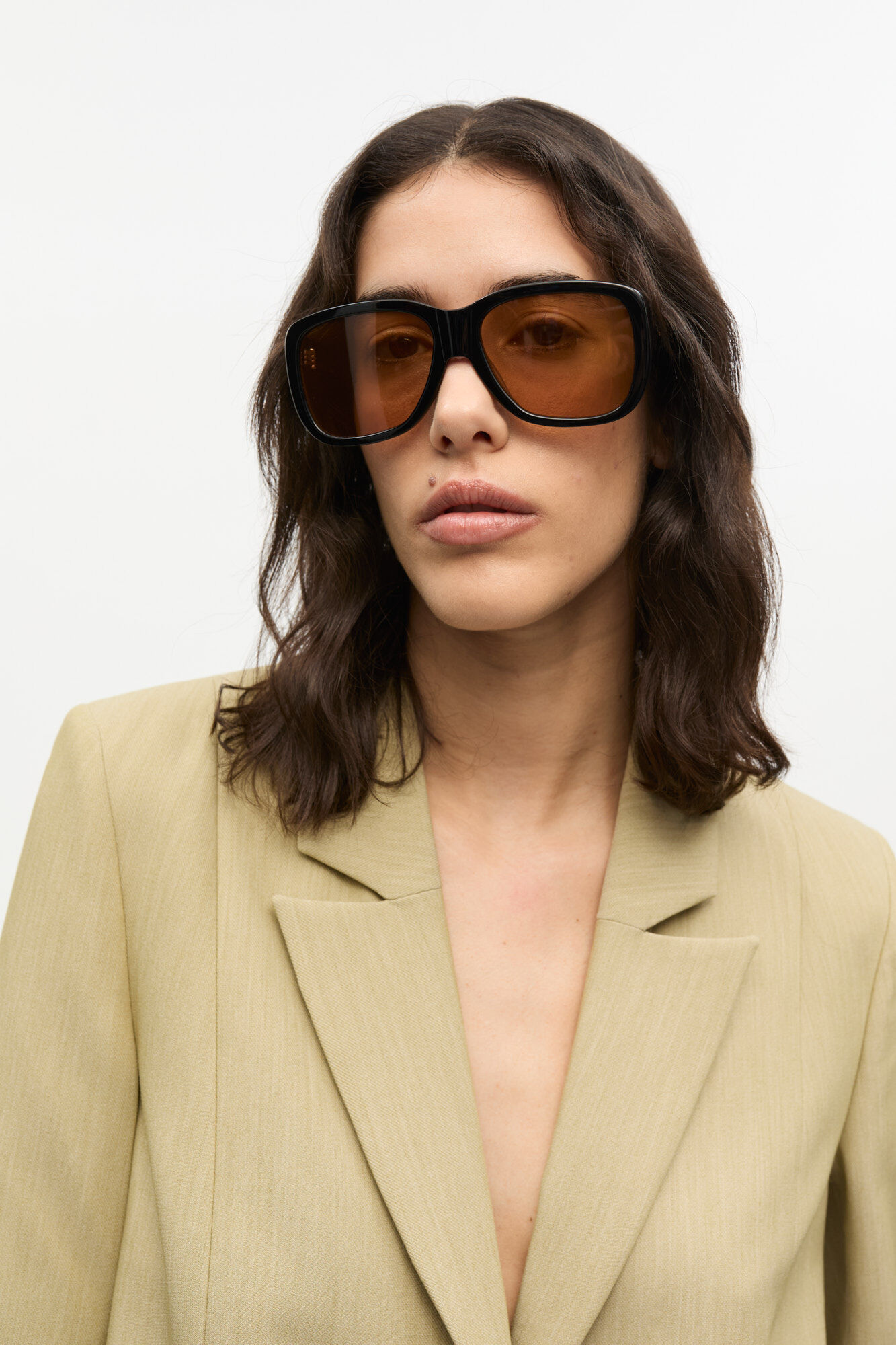 GANNI x Ace & Tate Antonio Sunglasses, Acetate, in colour Black - 1 - GANNI
