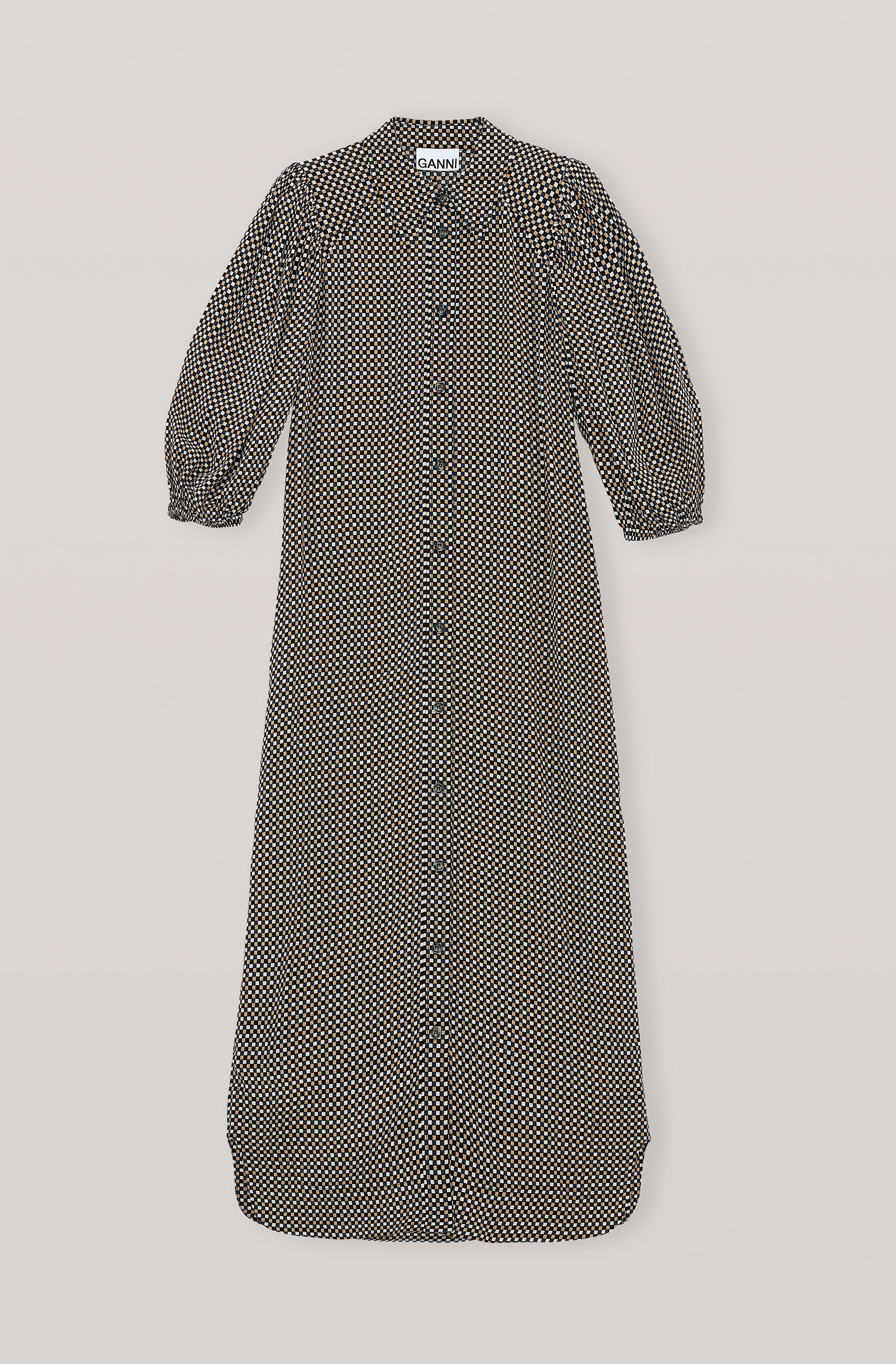 ganni shirt dress