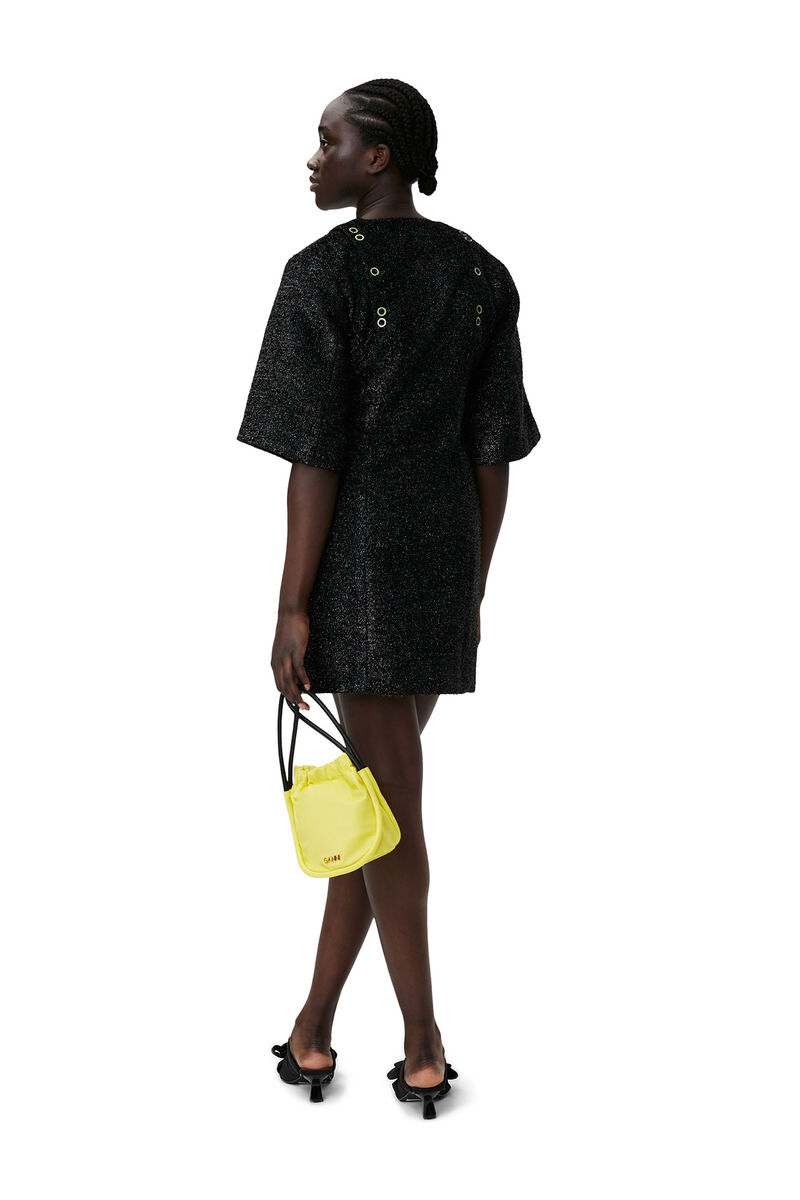 Sparkle Mini Dress, Acryl, in colour Black - 2 - GANNI