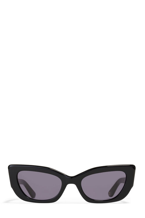 GANNI x Ace & Tate Black Sadie Sunglasses, Acetate, in colour Black - 2 - GANNI