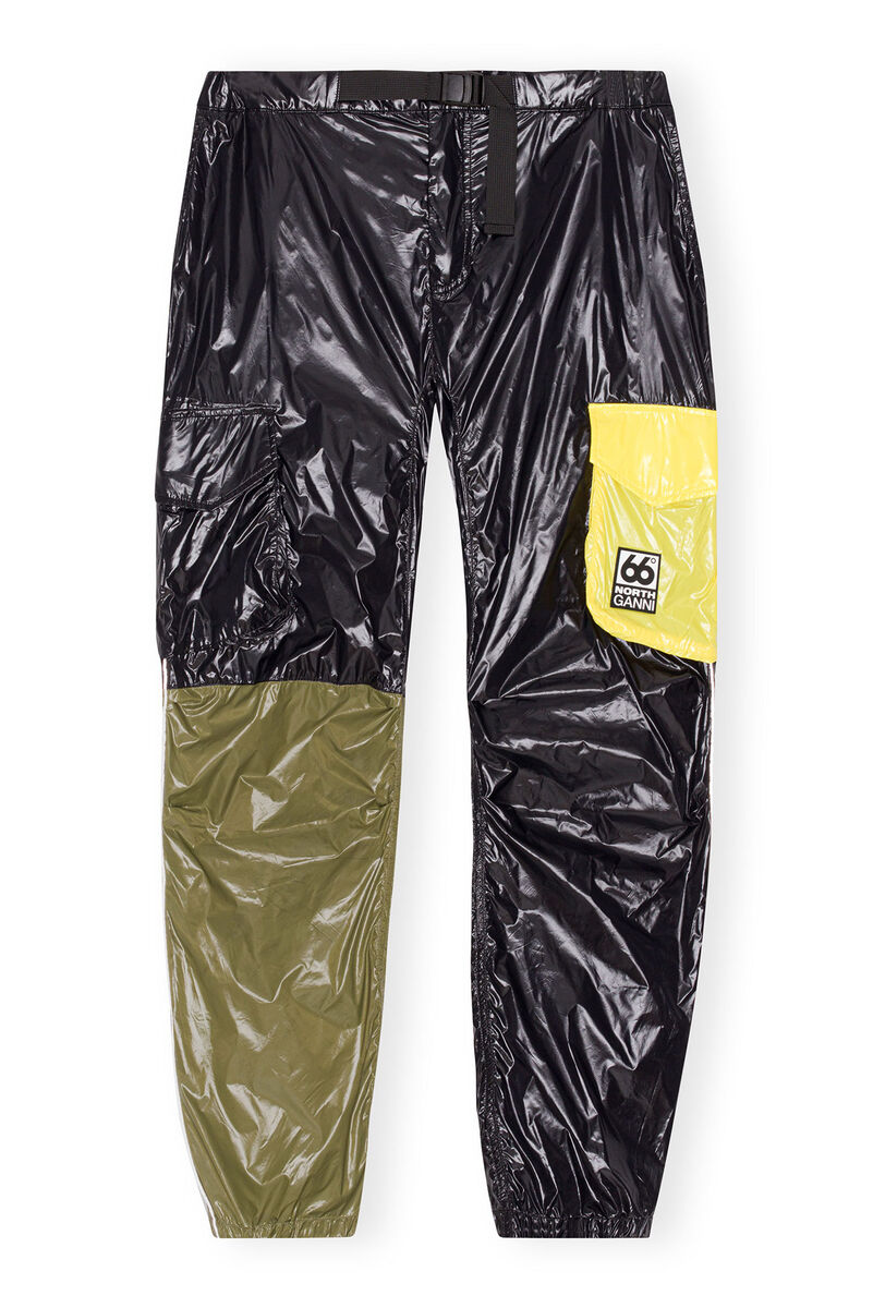 GANNI x 66°North Laugavegur Light Trousers, Recycled Polyamide, in colour Black - 1 - GANNI