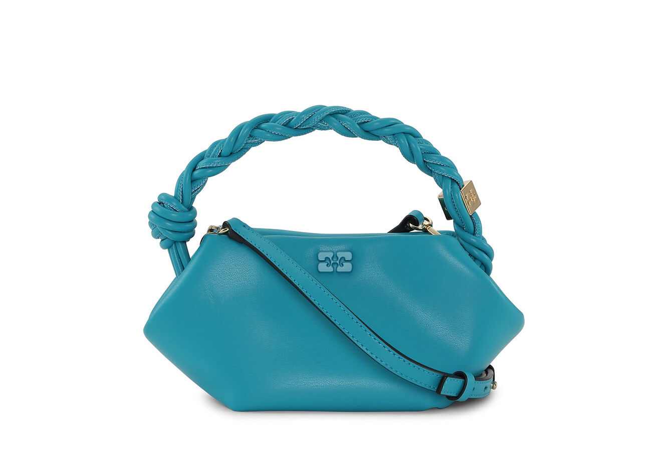 Blue Mini GANNI Bou Bag, Polyester, in colour Algiers Blue - 1 - GANNI