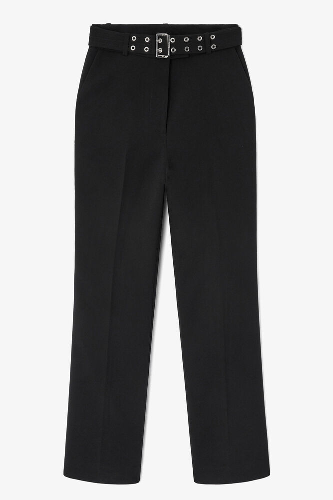 Black Belted Trousers, Jet Black