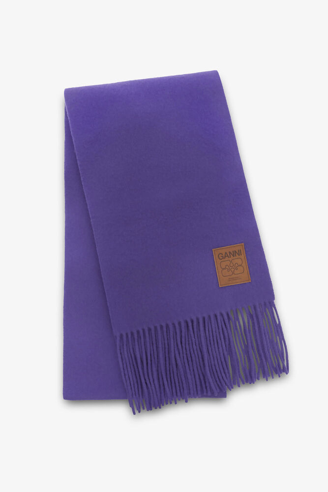 Wool Knit Scarf, Passion Flower