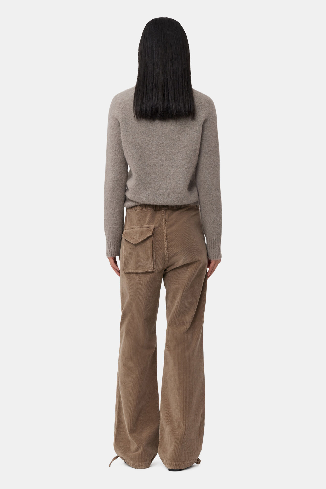 パンツ GANNI Women Trousers F9279886 Brown ganni.jpg