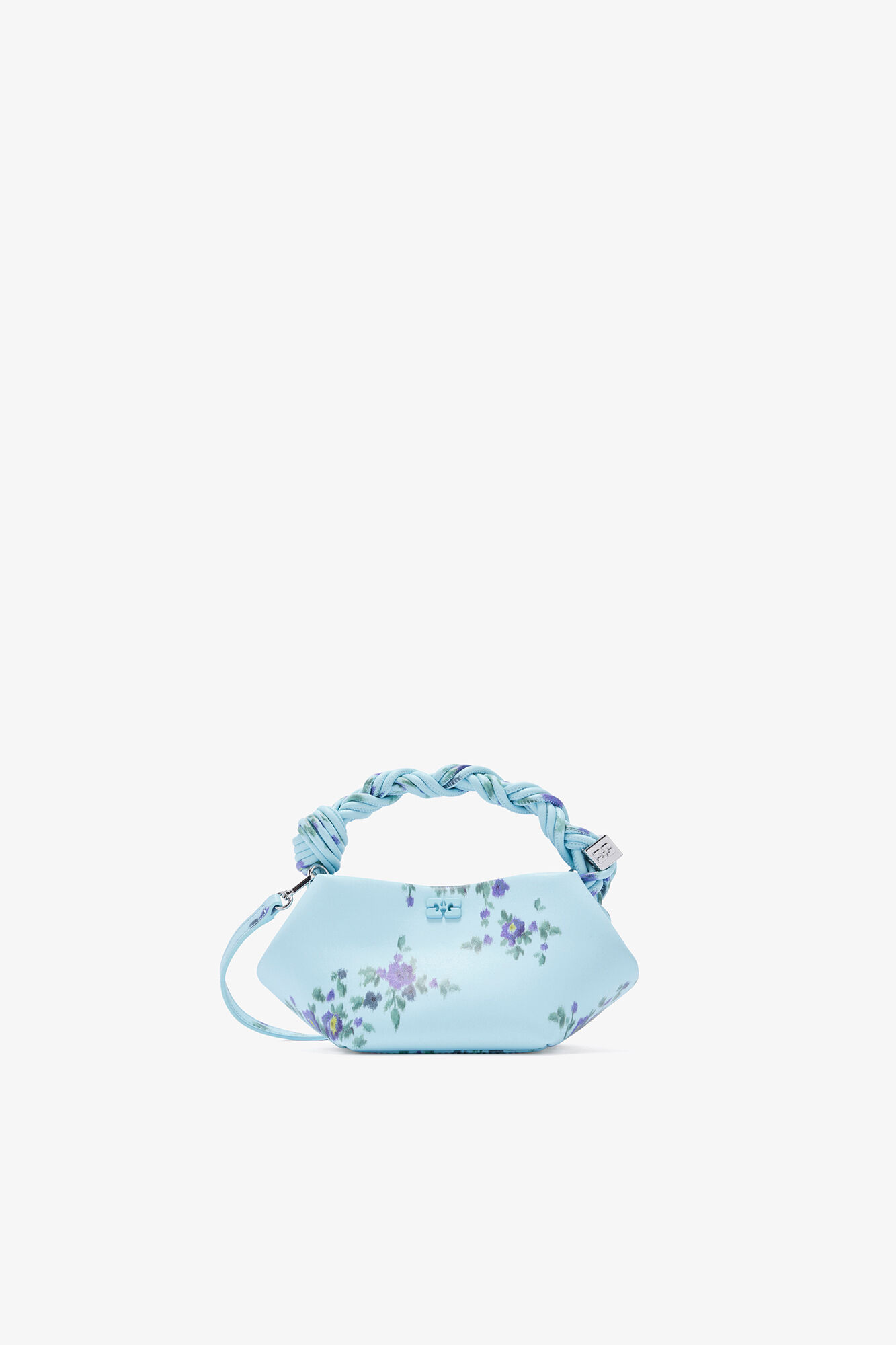 Iced Aqua Mini Bou Bag in Printed Blue | GANNI RO