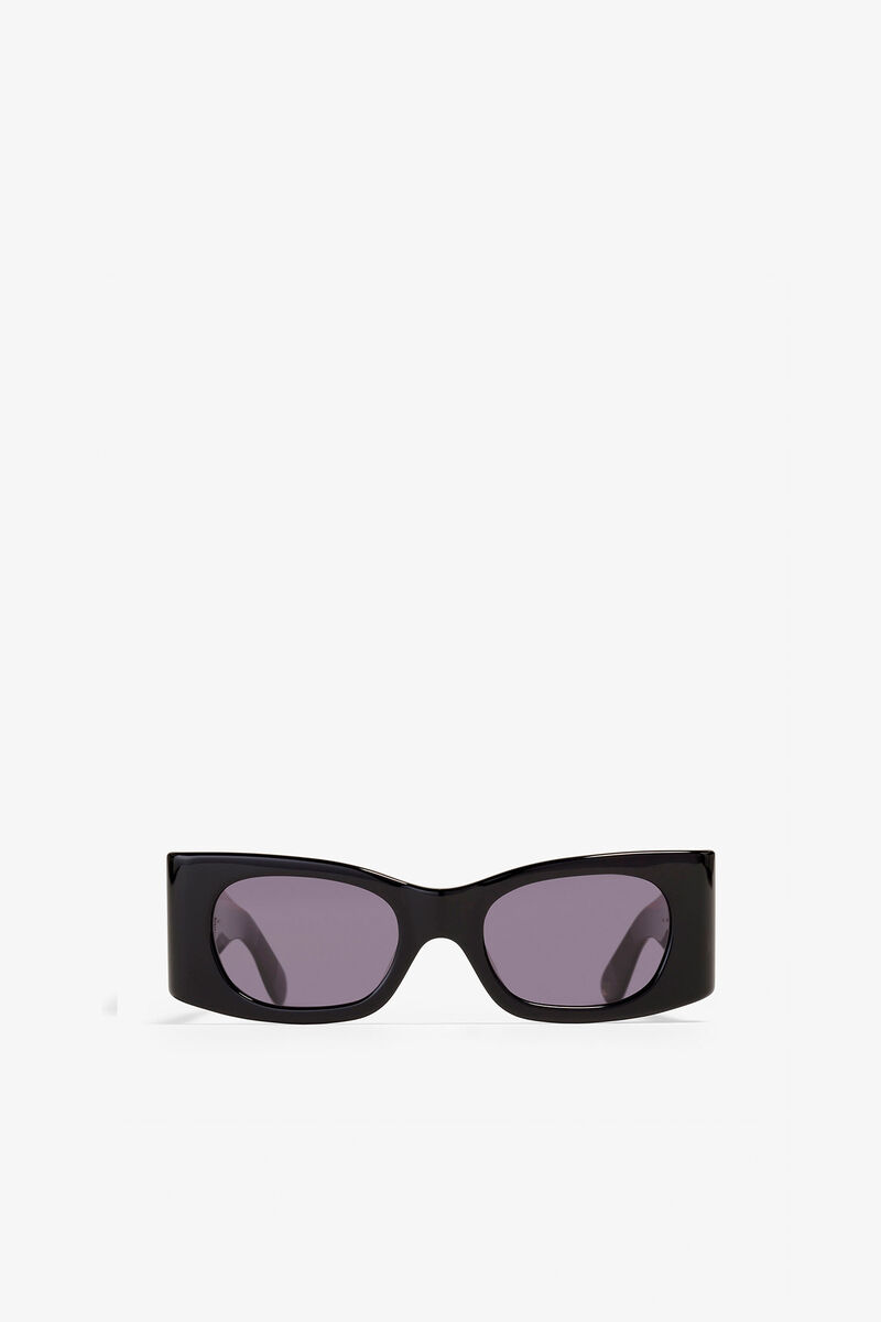 GANNI x Ace & Tate Black Kayla Sunglasses, Acetate, in colour Black - 3 - GANNI