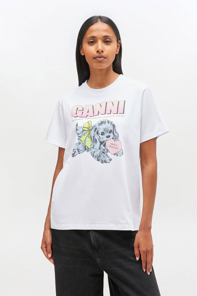 White Puppy T-shirt, Bright White