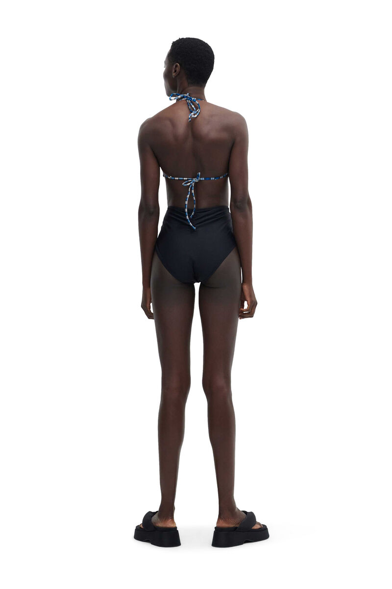 High-Rise Bikini Bottom, Elastane, in colour Black - 2 - GANNI