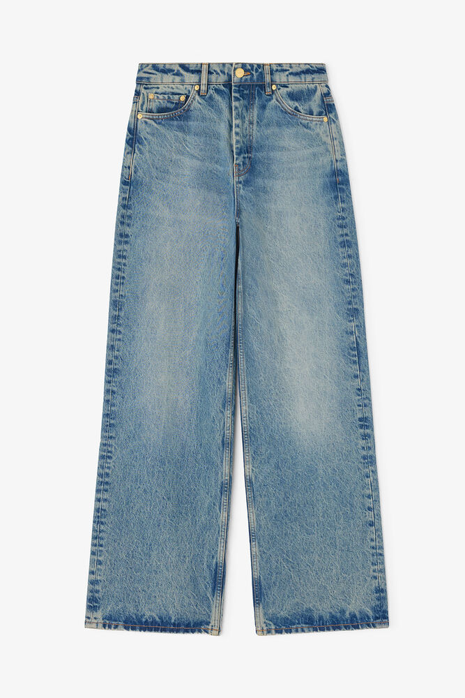 Izey Jeans in Tint Rigid Denim, Mid Blue Vintage
