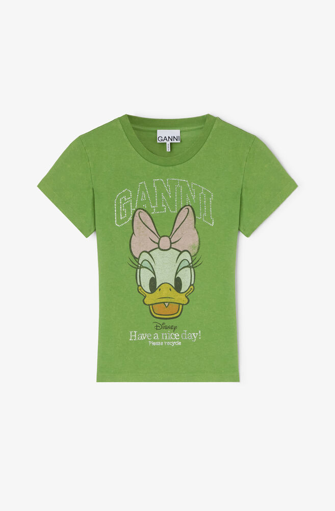 Daisy Duck Green Baby Fit T-shirt, Minced Herb