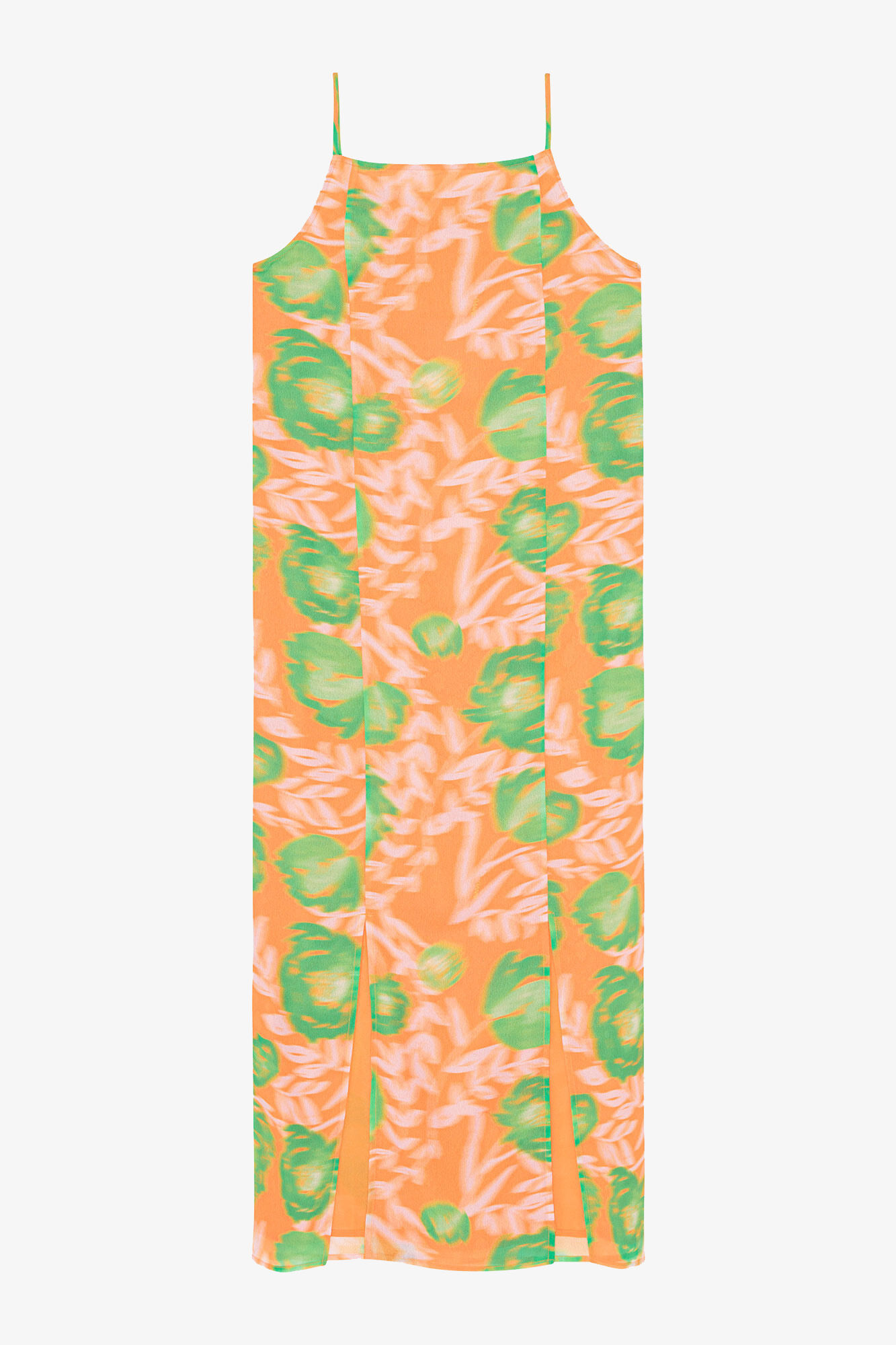 Printed Light Crepe Slip Dress
