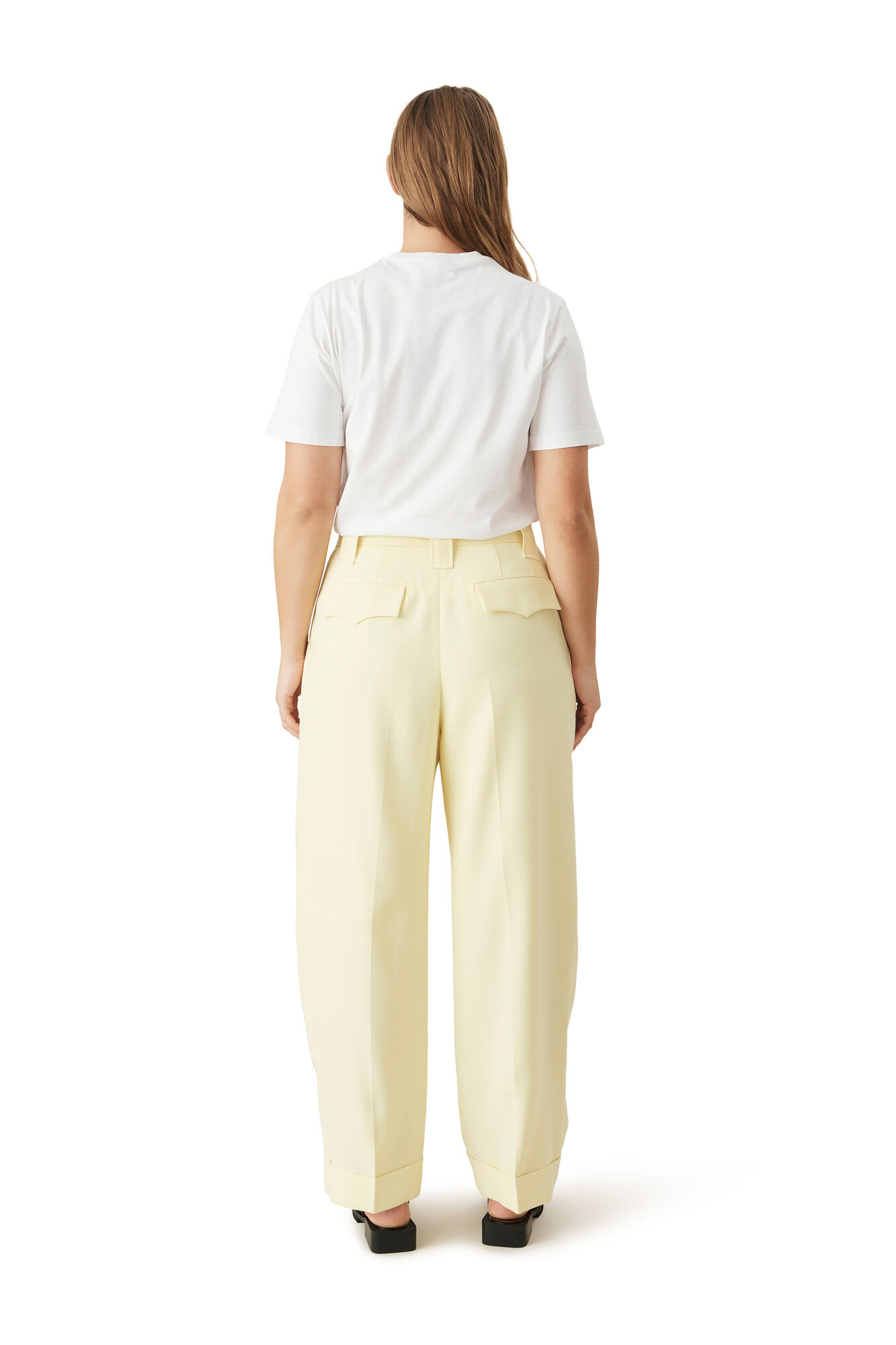 Basic Cotton Jersey T-shirt, Smiley, Cotton, in colour Bright White - 3 - GANNI