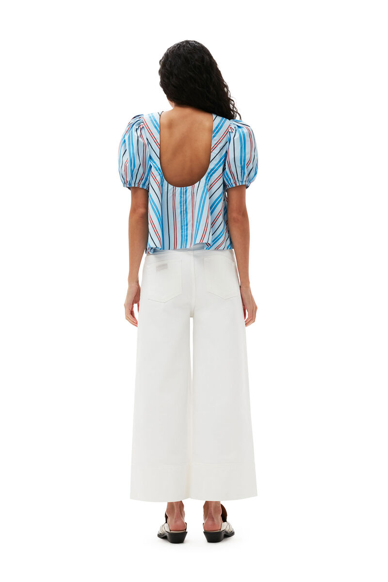 Back Open Top - Blue Stripes