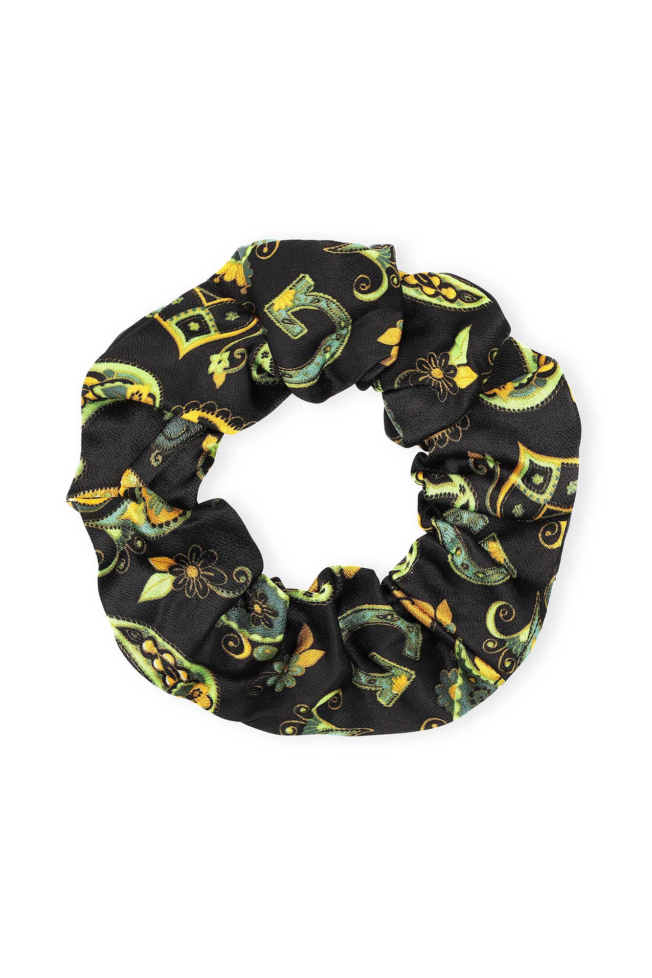EcoVero-scrunchie, in colour Black - 1 - GANNI