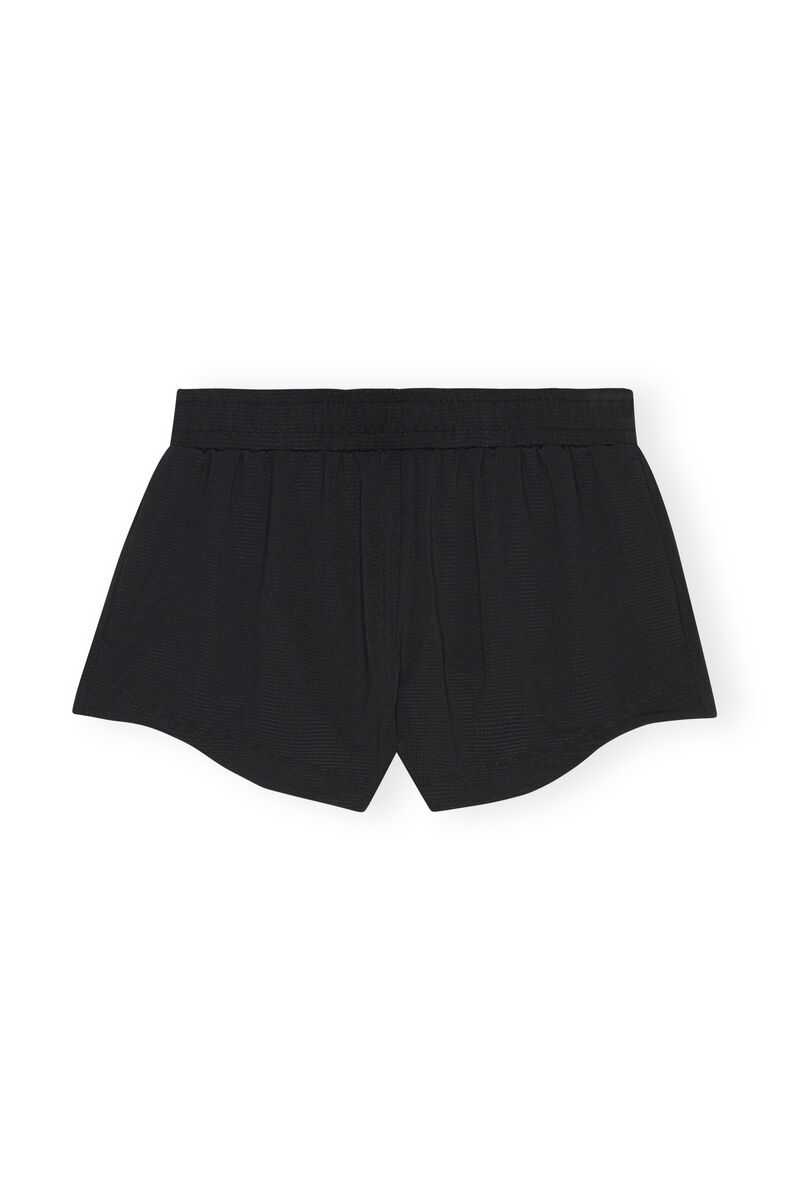 Active-Netz-Shorts, Elastane, in colour Black - 2 - GANNI