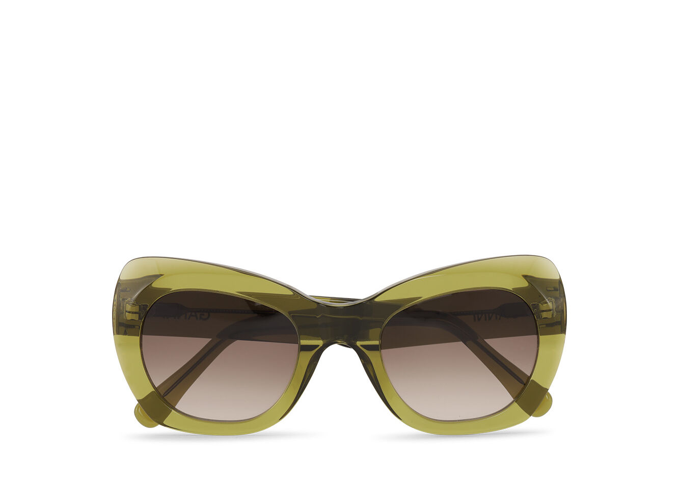 Big Butterfly Sunglasses, Acetate, in colour Green Bay - 1 - GANNI