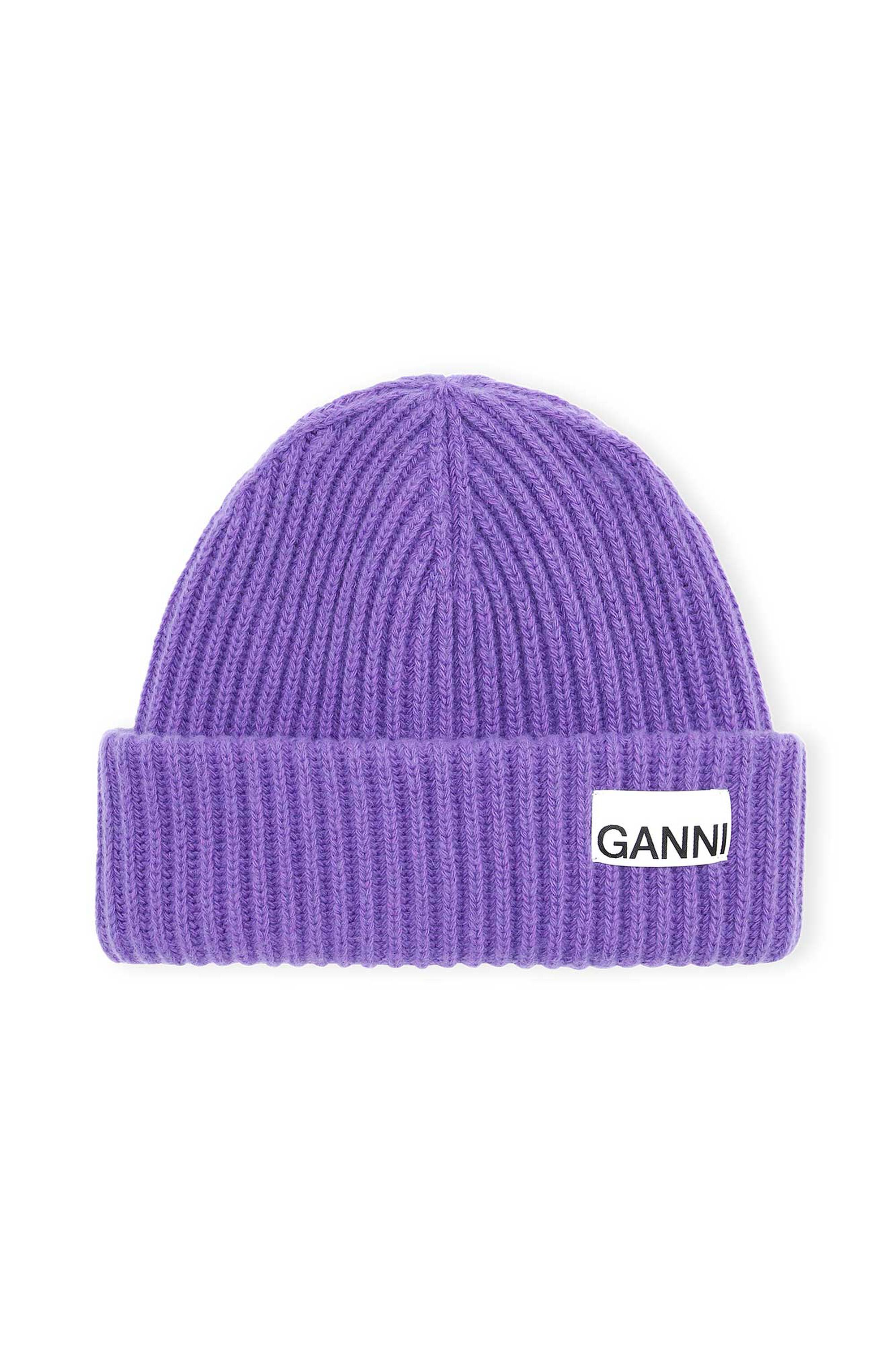 ganni.com | Recycled Wool Beanie