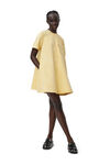 A-line Mini Dress, Cotton, in colour Natural Yellow - 4 - GANNI