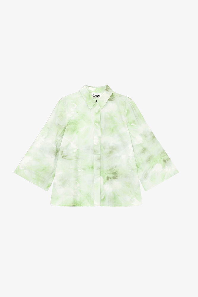 Final Item - No Returns Quick buy Printed Cotton Poplin Blouse