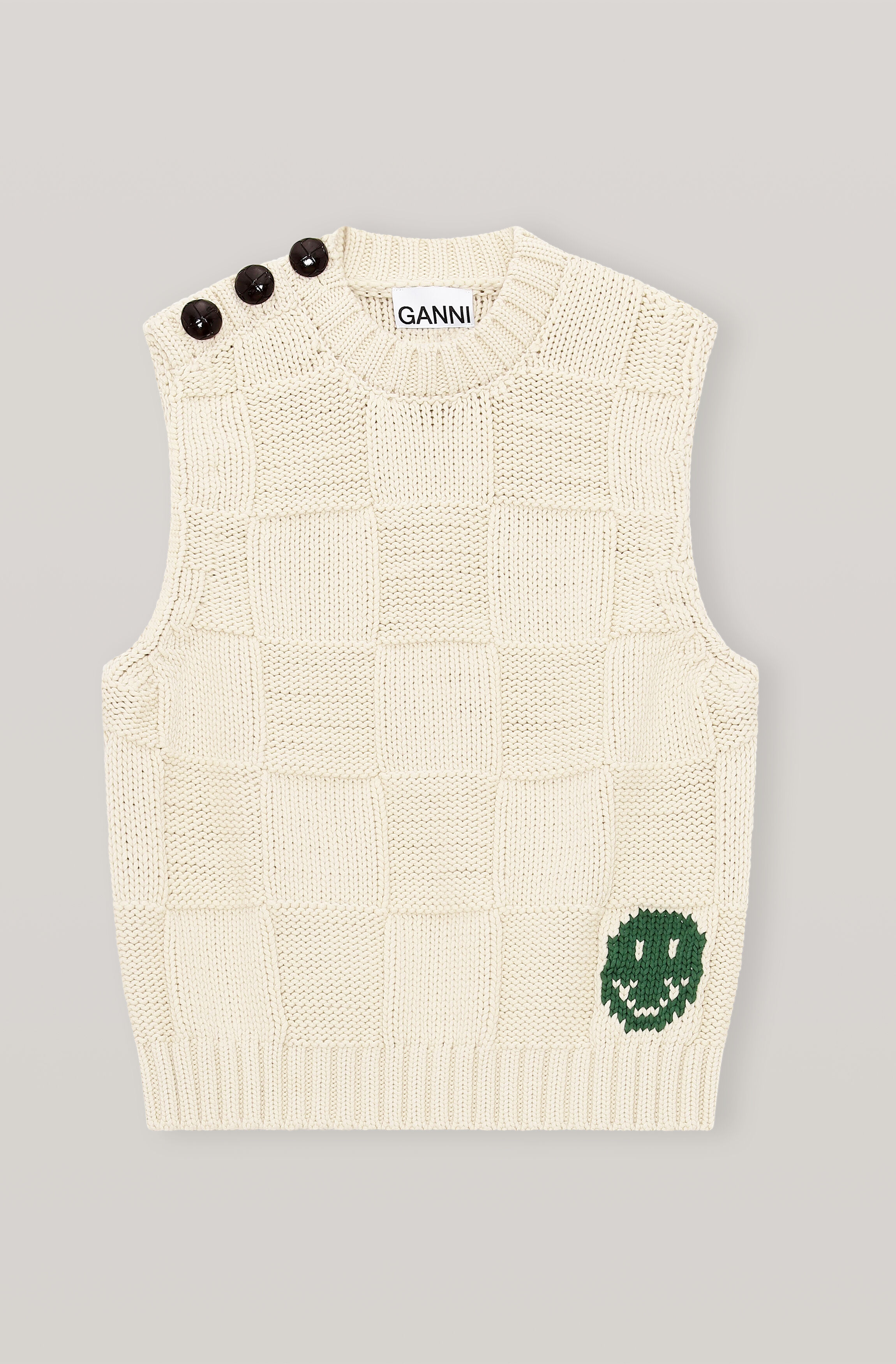 Ganni smiley sweater clearance