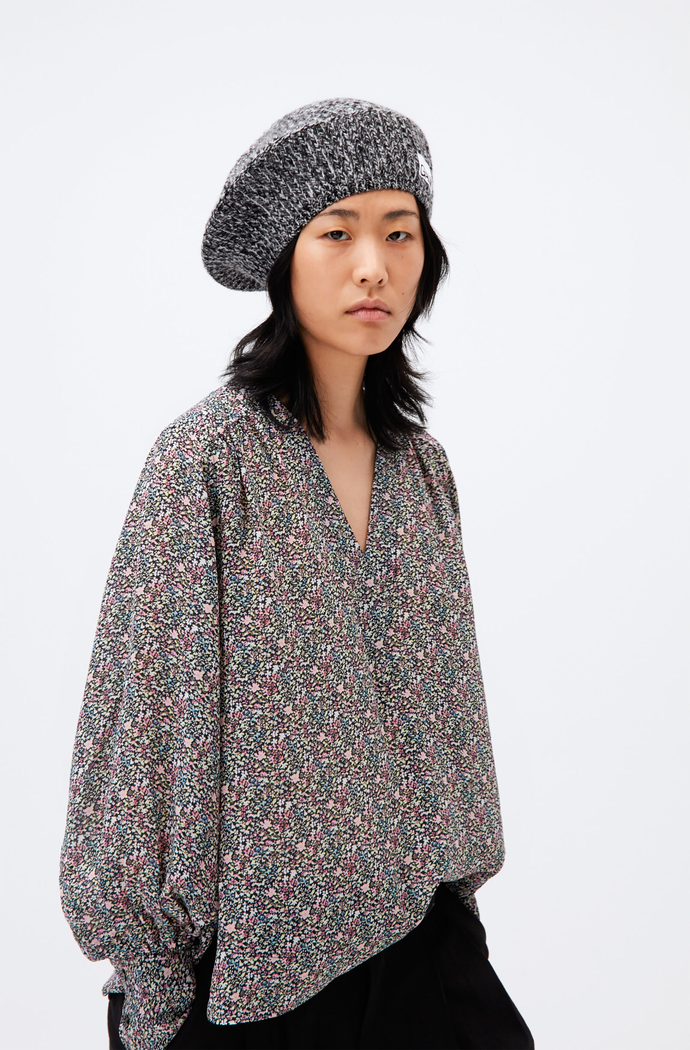 Rib Knit Accessories Beret | GANNI US