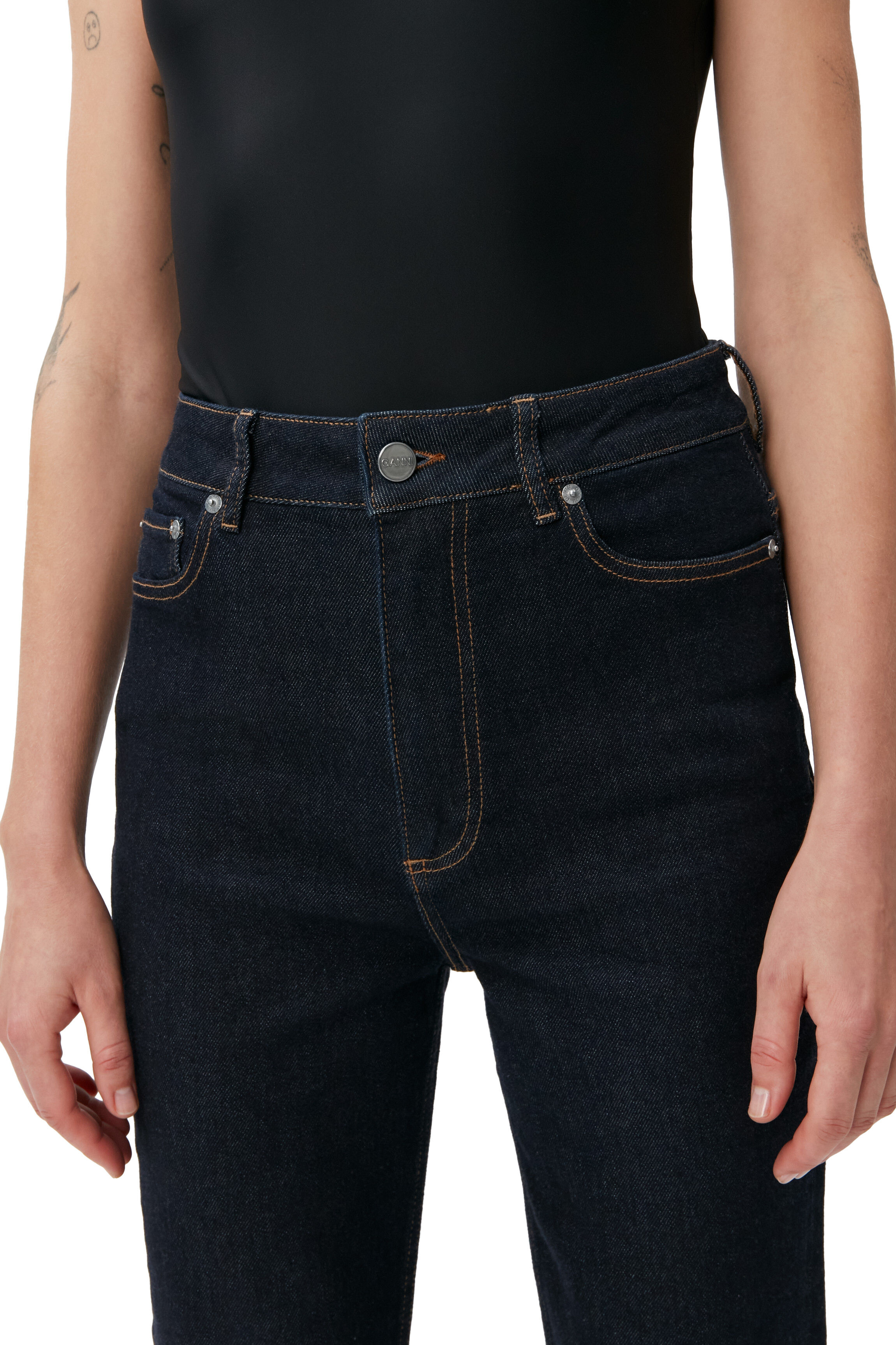 Indigo Comfort Stretch Cutye Cropped 