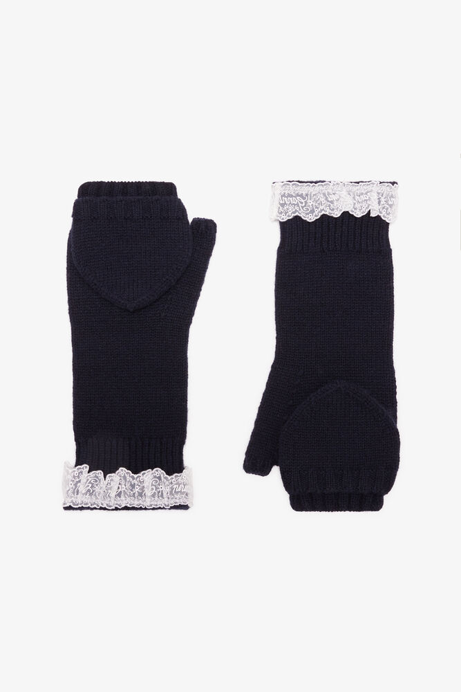 Quick buy Mittens in Blue Wool