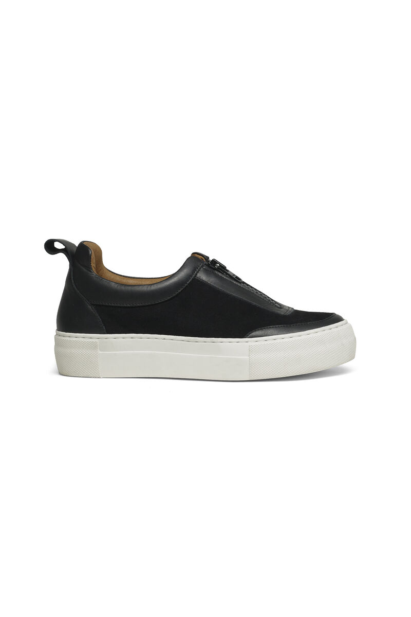 Poppy Suede Sneakers, in colour Black - 1 - GANNI