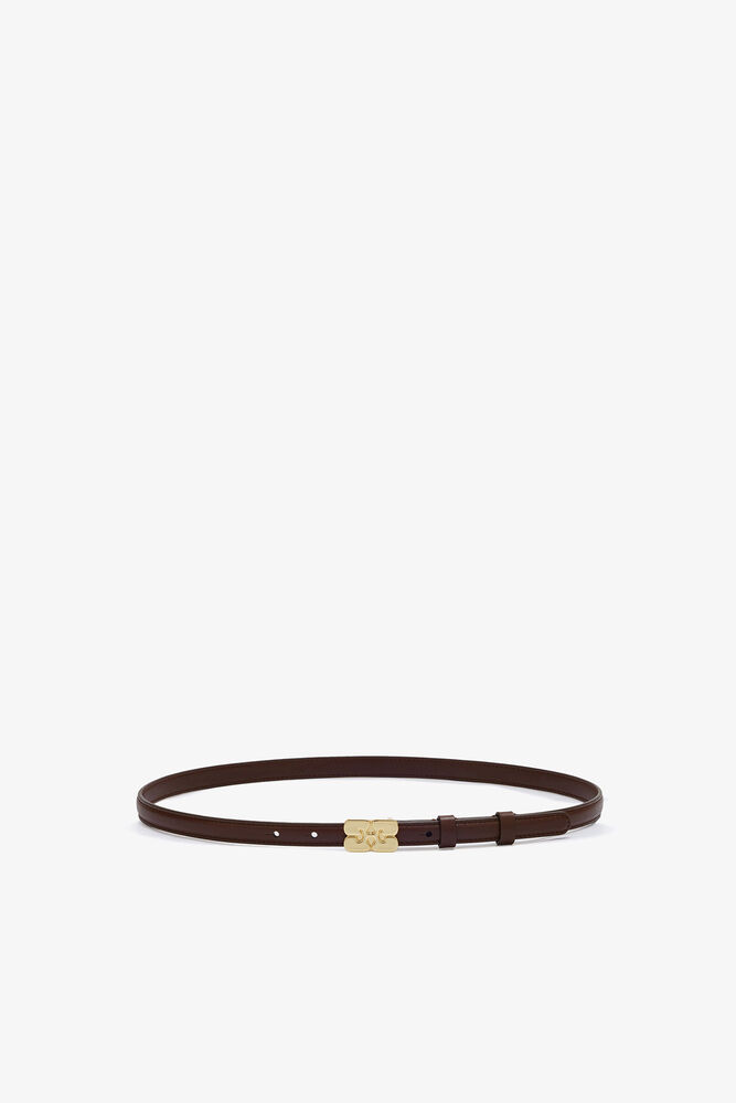 Kat Small Belt in Brown, Chicory Coffee