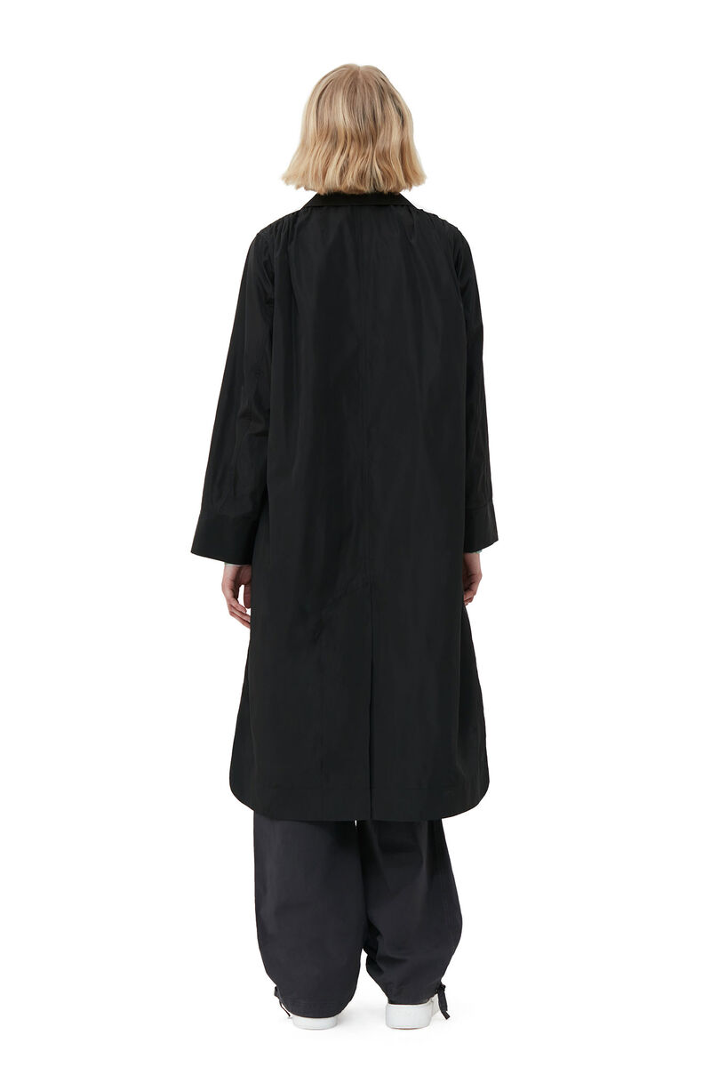 Tech-Sommermantel, Recycled Polyester, in colour Black - 2 - GANNI