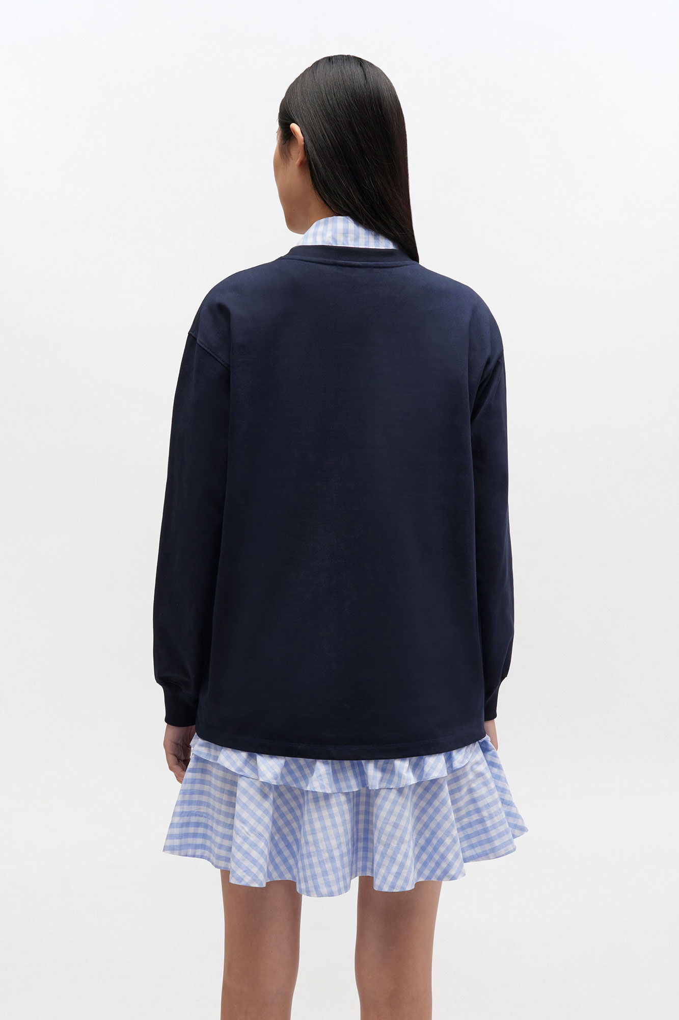 Black GANNI Sweatshirt, Cotton, in colour Sky Captain - 3 - GANNI