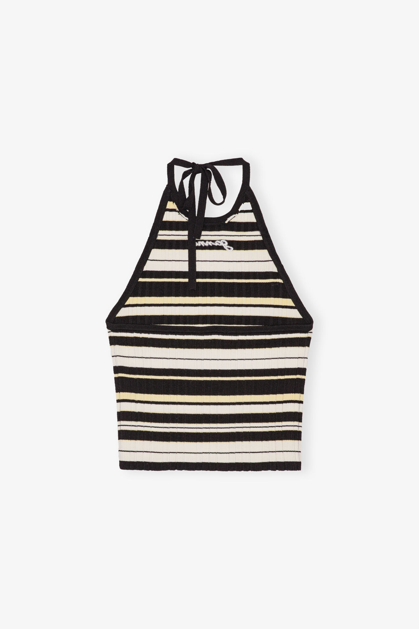 Future Rib Halterneck Top, Elastane, in colour Multicolour - 2 - GANNI