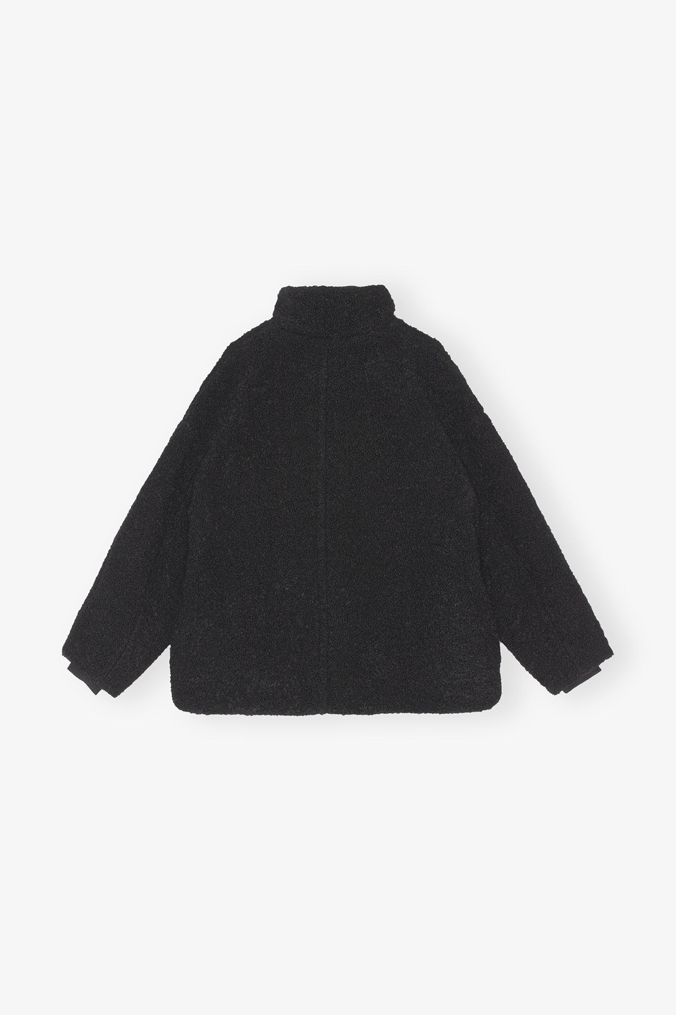 Black Boucle Jacket, Polyester, in colour Black - 2 - GANNI