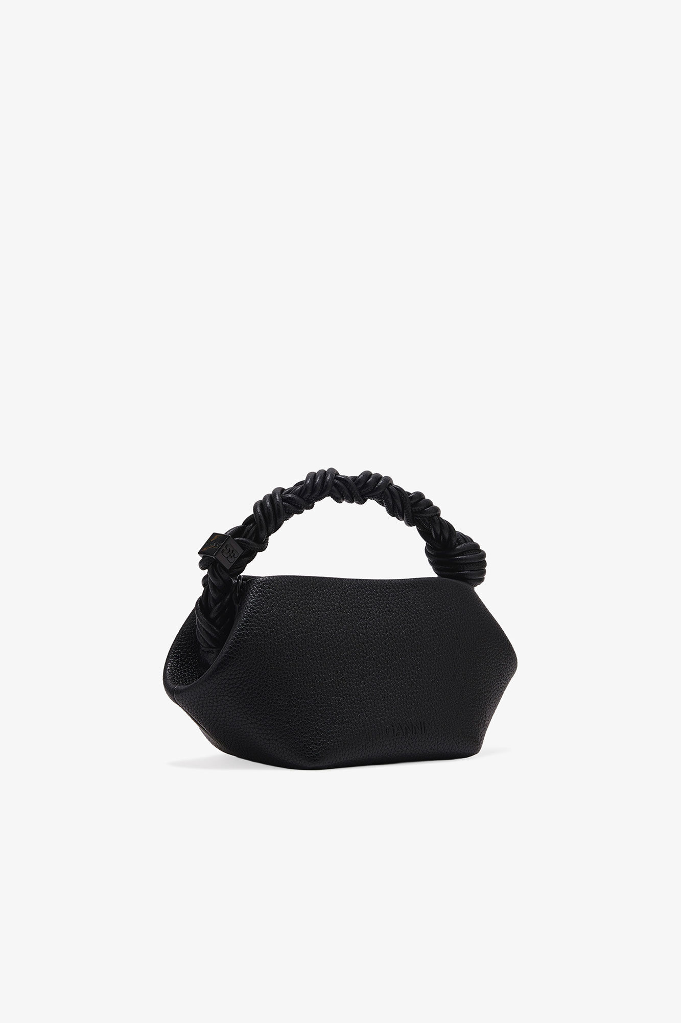 Mini sac noir grainé GANNI Bou, Polyurethane, in colour Black - 2 - GANNI