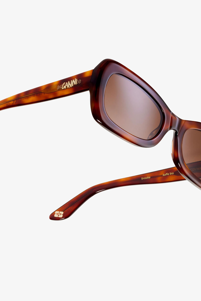GANNI x Ace & Tate Brooke Sunglasses, Acetate, in colour Tiger's Eye - 4 - GANNI