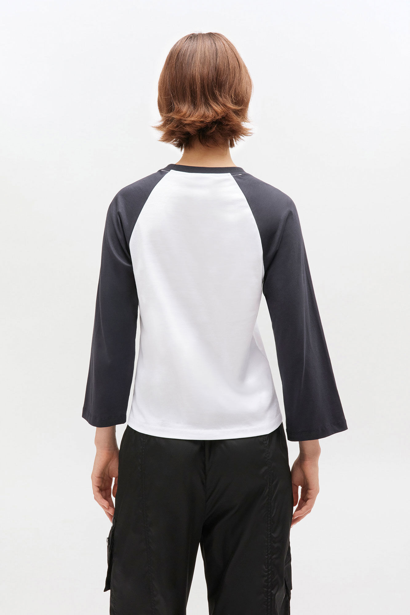 White Cropped Kitty T-shirt, Cotton, in colour Bright White - 3 - GANNI