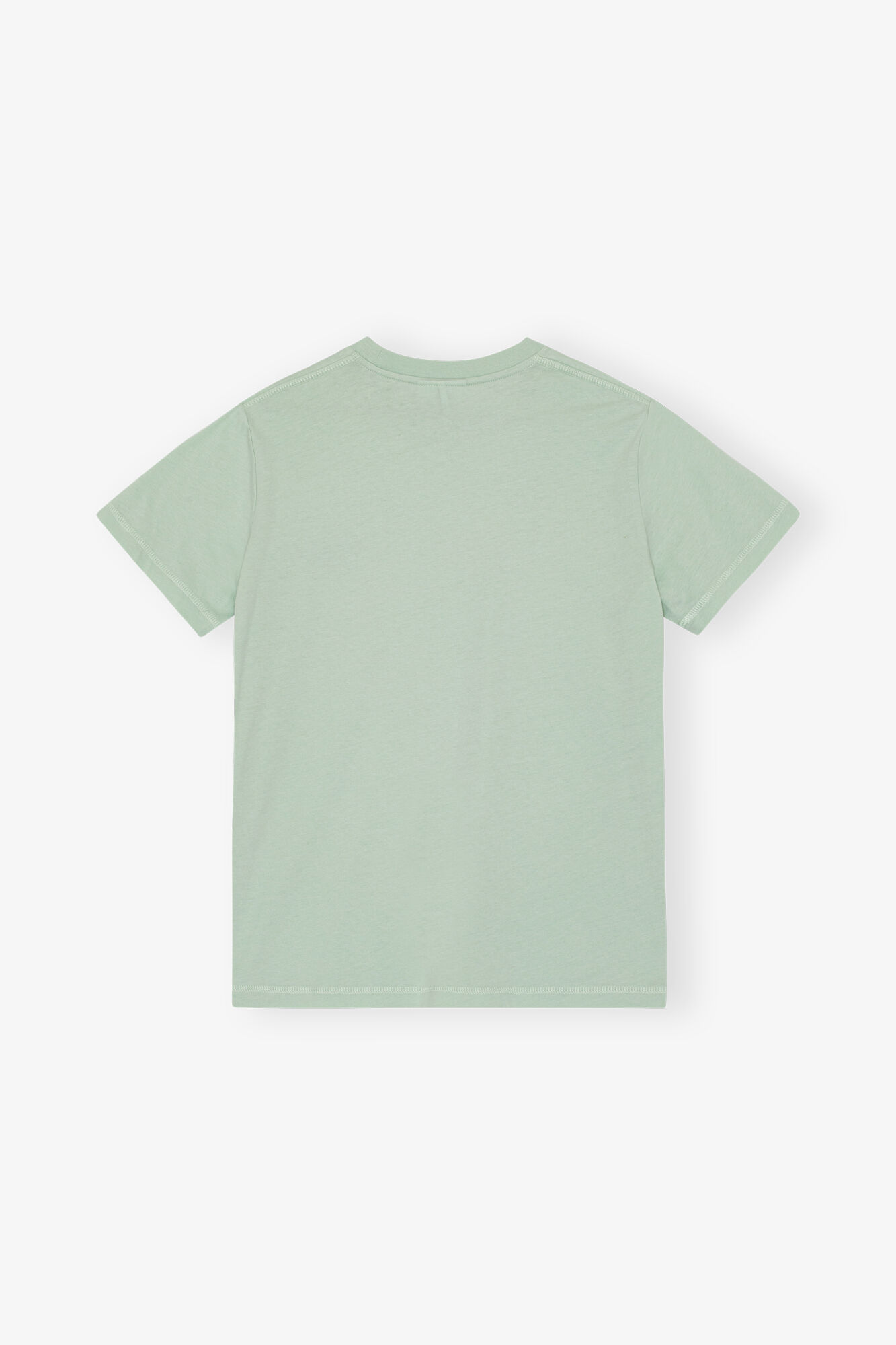 Mint Green GANNI World T-shirt, Cotton, in colour Aqua Foam - 2 - GANNI