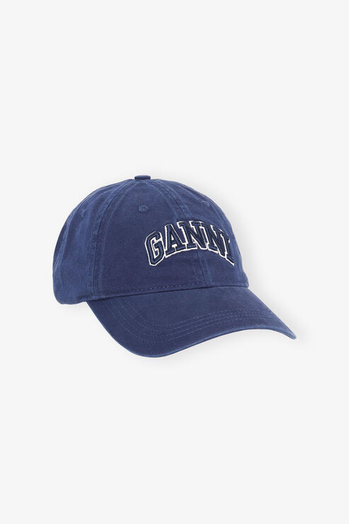 Ganni Blue Canvas Cap In Sky Captain Women's Organic Cotton